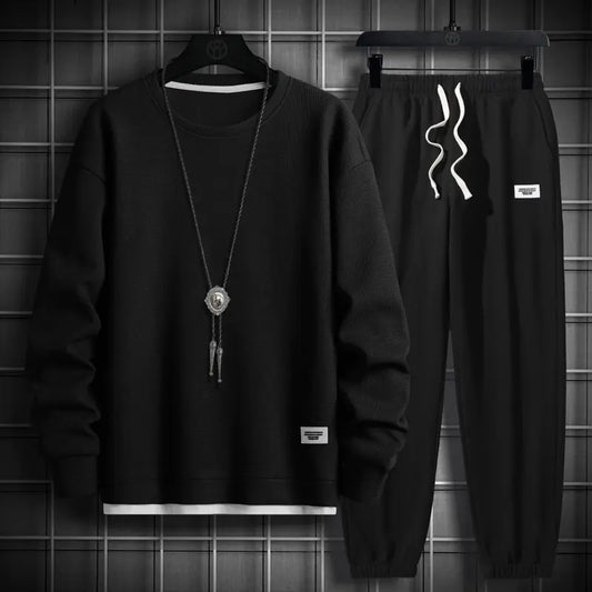 Men's set stylish coat with matching pants