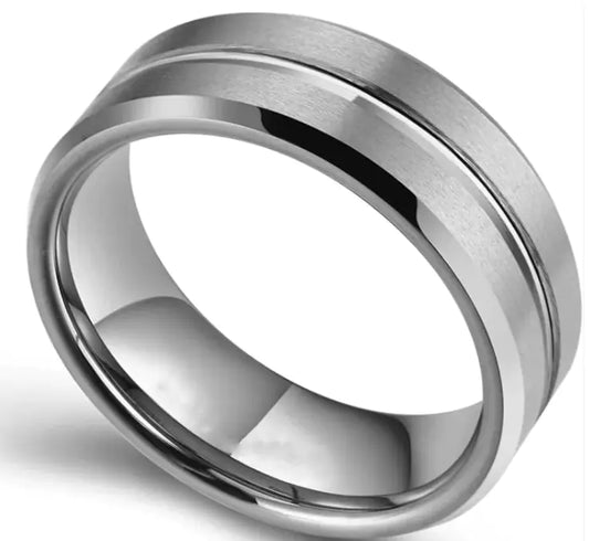 Modern Men's Black Ring