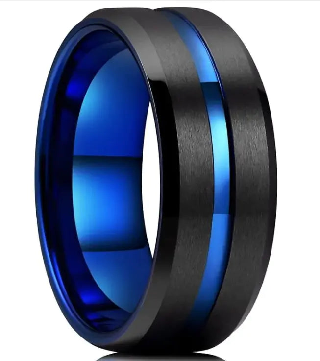 Modern Men's Black  Ring