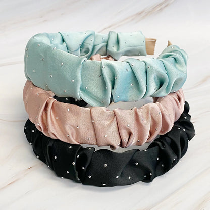 Elegant Satin Jewel Headband