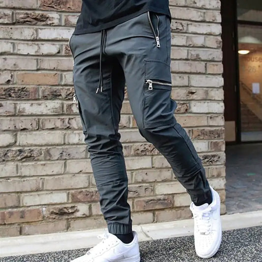 Men's Multi-Pocket Zipper Trousers