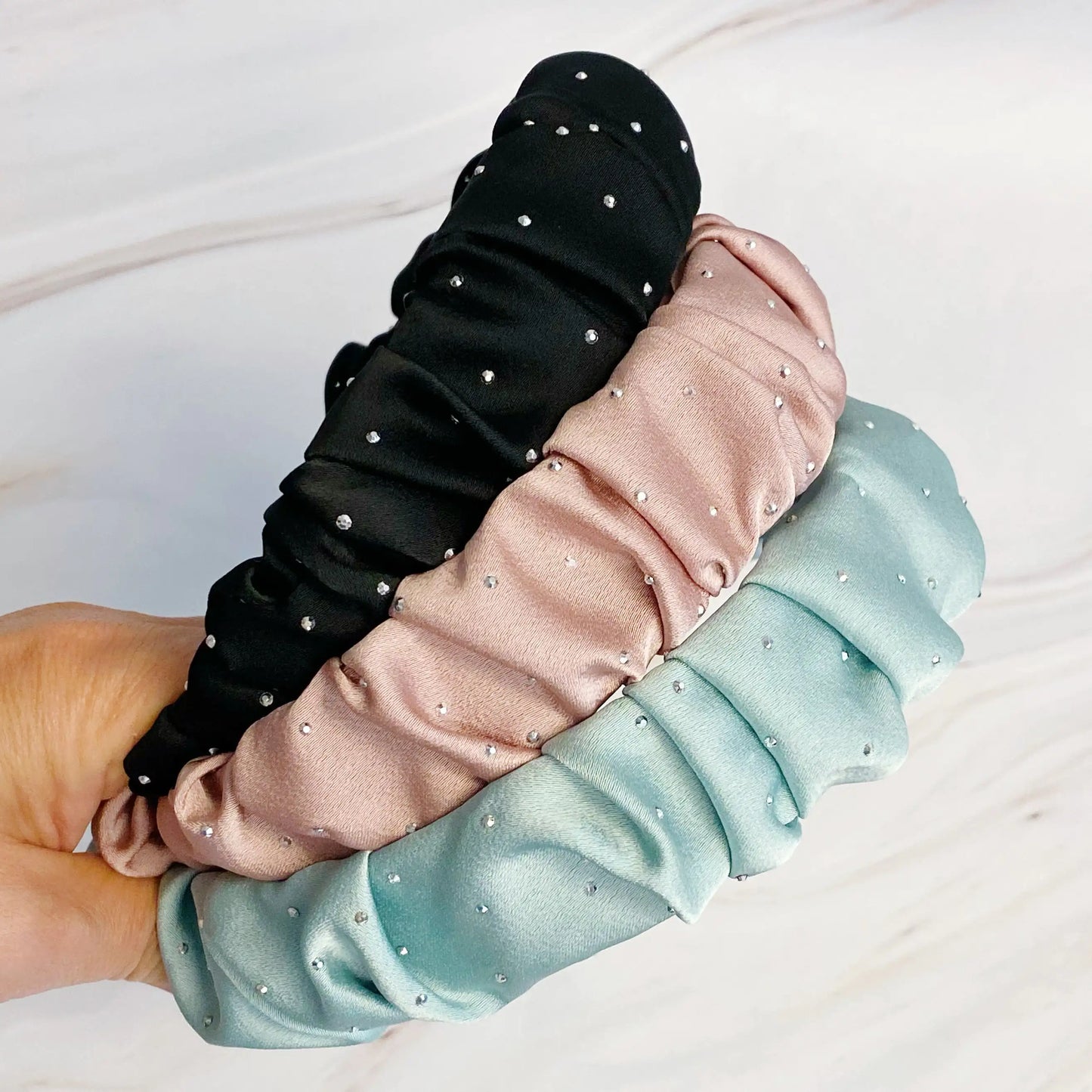 Elegant Satin Jewel Headband