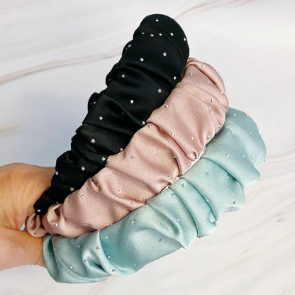 Elegant Satin Jewel Headband