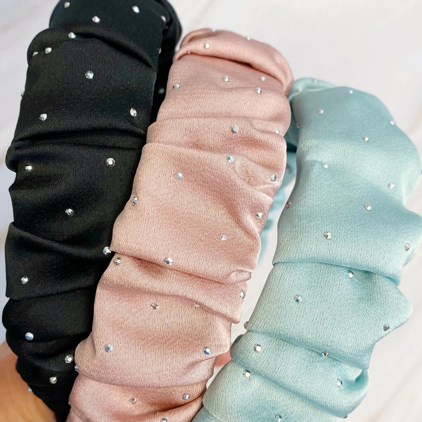 Elegant Satin Jewel Headband