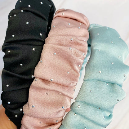 Elegant Satin Jewel Headband