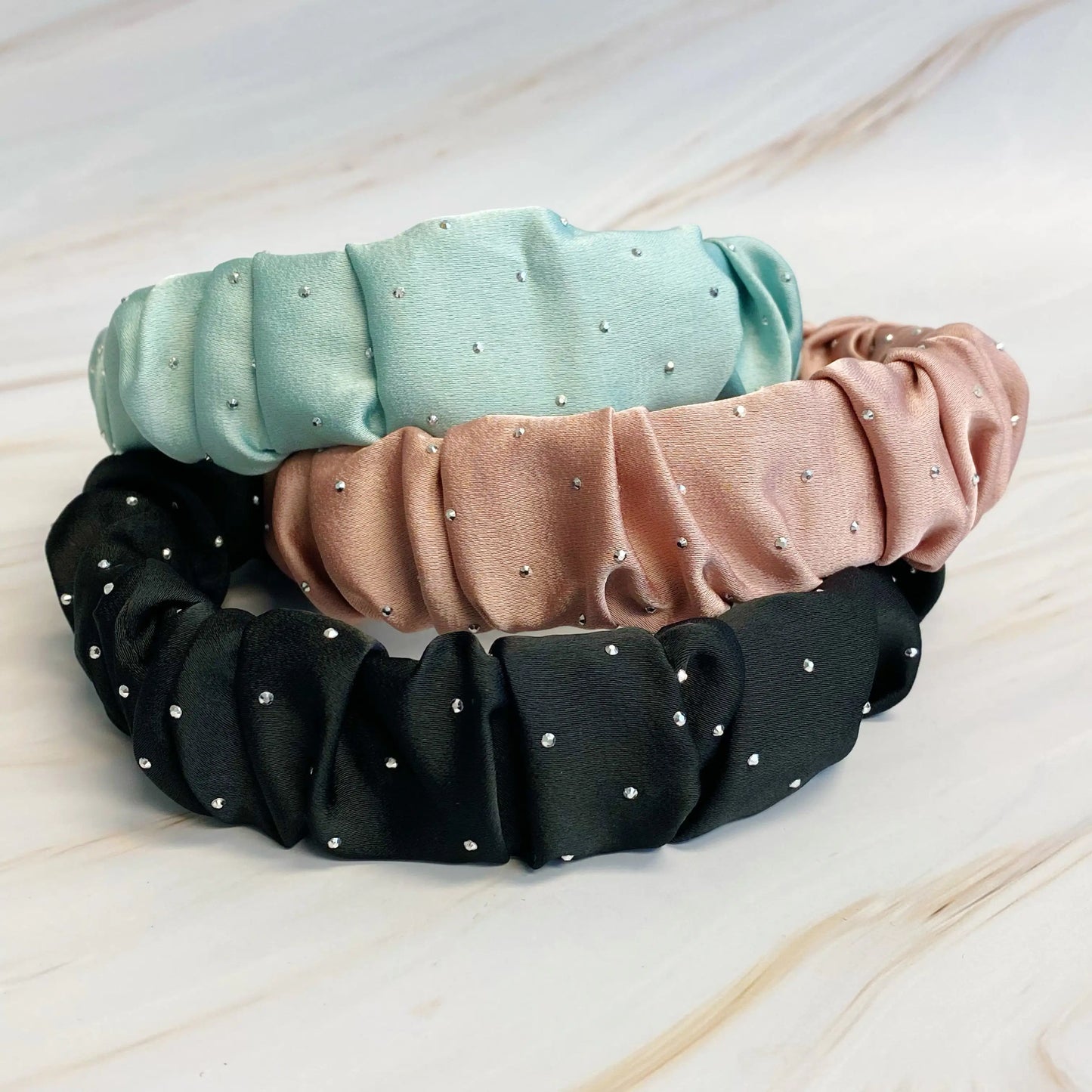Elegant Satin Jewel Headband